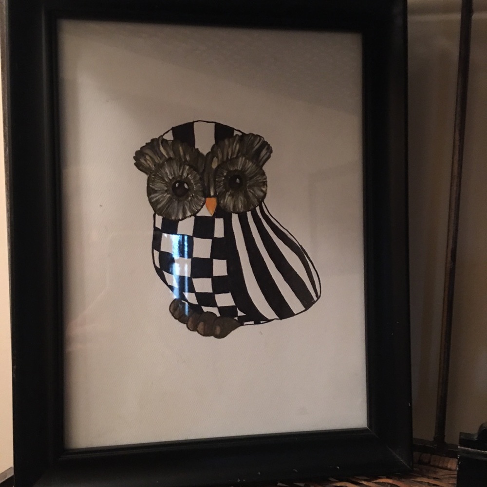 Owl Art Mackenzie Child inspired - Picture 4 of 7